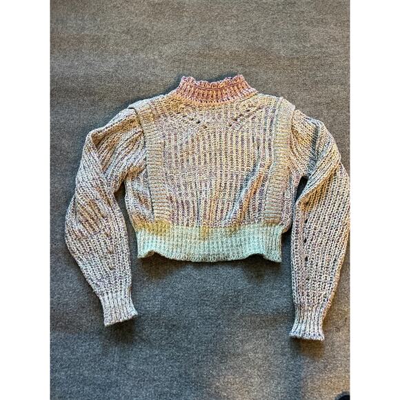 Isabel Marant Latiya Multicolor Ribbed Long Sleeve Pullover Sweater Size 40 - Picture 8 of 15